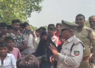 बलरामपुर के कपौवा गांव में तेंदुए का हमला:खेत के पास बंधी भेड़ को उठा ले गया, ग्रामीणों में खतरे का डर