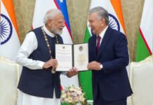 प्रधानमंत्री मोदी को उज्बेकिस्तान ने सर्वोच्च नागरिक सम्मान से नवाजा