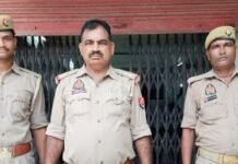 सादुल्लानगर पुलिस ने वित्तीय संस्थानों की सुरक्षा परखी:बैंक-डाकघर, जनसेवा केंद्रों पर सघन चेकिंग; साइबर फ्रॉड से बचाव बताया