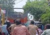 महराजगंज-बांसपर रोड पर लंबा जाम:राहगीर एक से दो घंटे तक फंसे, नगरवासी और स्कूली बच्चे परेशान