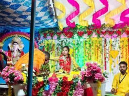 श्रावस्ती के ददौरा में 10 दिवसीय गणेश महोत्सव शुरू:शाहजहांपुर की प्राची चैतन्य ने सुनाई गणेश कथा, 24 सितंबर तक चलेगा आयोजन