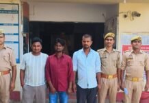 कोनकटी चौराहे पर मारपीट के विवाद में तीन आरोपी गिरफ्तार:पुलिस ने शांति व्यवस्था बनाए रखने के लिए भेजा कोर्ट, एक पहले भी पकड़ा गया था