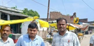 अमोढ़ा में 84 कोसी परिक्रमा मार्ग पर शिकायतों की जांच:कम मुआवजे की शिकायत पर संयुक्त टीम ने मौके पर जाकर की पड़ताल
