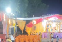 कटरा श्रावस्ती में धूमधाम से मनाया गणेश पूजन:पुरानी परंपरा के अनुसार स्थापित की गई गणेश प्रतिमा, भक्तों ने विधि-विधान से पूजा कर कीर्तन-भजन में लिया हिस्सा
