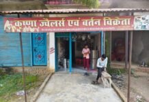 रतनपुर में कृष्णा ज्वेलर्स में सेंधमारी:40 हजार नकद, 450 ग्राम चांदी और 6 ग्राम सोना लेकर चोर फरार