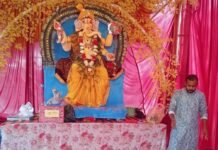 श्यामदेउरवा में गणपति बप्पा मौर्य की पूजा शुरू:सवा कुंतल लड्डू का भोग लगेगा, 20 सितंबर को विसर्जन
