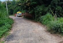 कमता-श्रीनगर-करिडीहा सड़क जर्जर:सैकड़ों गड्ढों के कारण हादसे का खतरा बढ़ा, रोज हो रहे चोटिल