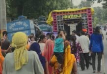 सिसवा में गणपति बप्पा की प्रतिमा का विसर्जन:श्रद्धा के साथ बेलवा घाट पर विसर्जित