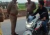 बॉर्डर पर वाहन चेकिंग अभियान चला, 15 हजार का चालान:त्रिलोकपुर थाना अध्यक्ष ने किया नेतृत्व, यातायात नियम तोड़ने वालों पर कार्रवाई