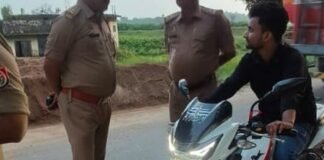 बॉर्डर पर वाहन चेकिंग अभियान चला, 15 हजार का चालान:त्रिलोकपुर थाना अध्यक्ष ने किया नेतृत्व, यातायात नियम तोड़ने वालों पर कार्रवाई