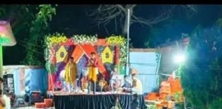 महाराजगंज के सोहरवालिया में गणेश पूजा पर जागरण:सैकड़ों ग्रामीणों ने रातभर भक्ति गीत और कीर्तन से की गणपति बप्पा की उपासना