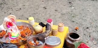 लालपुर खदरा में गणेश चतुर्थी पर हुआ मंदिर का शुभारंभ:मुंबई में काम करने वाले बिरजू ने गांव में बनवाया सिद्धिविनायक मंदिर, 2000 से ज्यादा लोगों ने पाया प्रसाद