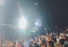 लक्ष्मणनगर चौराहे पर गणेश उत्सव में मनमोहक झांकी:देखने के लिए उमड़ा श्रद्धालुओं का सैलाब, देर शाम तक रही भीड़