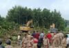 एनएच बाईपास निर्माण में बाधा बन रहे 170 पेड़ हटाए:सिद्धार्थनगर में प्रशासन ने भारी फोर्स के साथ 10 मंडी जमीन खाली कराई