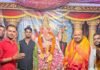 बढ़नी के कांतेश्वर मंदिर में गणेश पूजनोत्सव की धूम:भाजपा नेता श्याम जायसवाल ने की महाआरती, क्षेत्र की खुशहाली मांगी