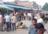 जमीनी विवाद में लालगंज चौकी के सामने सड़क पर लेटा:बस्ती में वीडियो वायरल होने के बाद सामने आई सच्चाई, कोर्ट का आदेश एक पक्ष में
