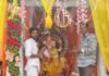 अगया गांव के दुर्गा मंदिर पर गणेश प्रतिमा स्थापित:शोहरतगढ़ में ग्रामीणों की लंबे समय से चली आ रही मनोकामना हुई पूरी, दिखा भारी उत्साह