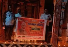 पीएम मोदी के जन्मदिन पर मंदिर में स्वच्छता अभियान:चलाया गया 'सेवा संकल्प अभियान', जनप्रतिनिधियों ने किया श्रमदान, दीप भी जलाए गए