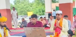 भिनगा में 62वीं वाहिनी SSB ने मनाई विश्वकर्मा पूजा:जवानों ने वाहनों और तकनीकी उपकरणों की भी पूजा की