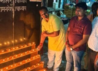 बढ़नी में पीएम मोदी के जन्मदिन पर मना 'हर घर:नगर पंचायत अध्यक्ष सुनील अग्रहरी के नेतृत्व में दीपों से जगमगाया शहर