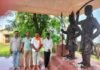 पीएम मोदी के जन्मदिन पर विक्रमजोत में चला सफाई अभियान:ब्लॉक प्रमुख केके सिंह ने शहीद स्थल पर राजा जालिम सिंह की प्रतिमा पर पुष्पांजलि दी