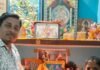 घुघली में भाजपाइयों ने मनाया पीएम मोदी का जन्मदिन:केक काटा, दीप जलाए और उनके स्वस्थ जीवन की कामना की