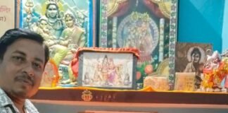घुघली में भाजपाइयों ने मनाया पीएम मोदी का जन्मदिन:केक काटा, दीप जलाए और उनके स्वस्थ जीवन की कामना की