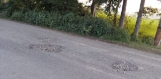 लालगंज-मुंडेरवा मार्ग पर गड्ढों की पैचिंग एक महीने में उखड़ी:घटिया निर्माण से फिर उभरने लगे बड़े-बड़े गड्ढे, राहगीरों को हादसे का डर