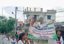 पनियरा में ताइक्वांडो खिलाड़ियों ने निकाली जागरूकता रैली:आत्मरक्षा के प्रति लोगों को किया जागरूक