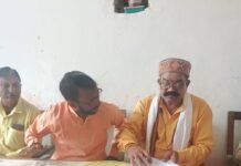 बीजेपी की शक्ति केंद्र सत्यापन बैठक हुई:लक्ष्मणपुर बाजार में कार्यकर्ताओं को एकजुट रहने का आवाहन, वंदेमातरम के नारे लगे