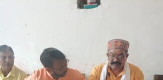 बीजेपी की शक्ति केंद्र सत्यापन बैठक हुई:लक्ष्मणपुर बाजार में कार्यकर्ताओं को एकजुट रहने का आवाहन, वंदेमातरम के नारे लगे