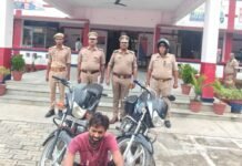 लालगंज पुलिस ने वाहन चोर किया गिरफ्तार:चोरी की दो मोटरसाइकिलें बरामद, कोर्ट भेजा गया