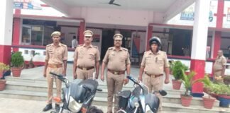 लालगंज पुलिस ने वाहन चोर किया गिरफ्तार:चोरी की दो मोटरसाइकिलें बरामद, कोर्ट भेजा गया