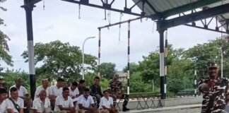SSB जवानों को सीमा सुरक्षा के लिए ऑपरेशनल तैयारी:बलरामपुर में 09वीं वाहिनी SSB ने ड्यूटी के दौरान सतर्कता का महत्व बताया