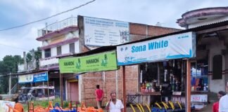 पयागपुर में जलभराव से राहत के लिए डाला पाइप:मंडी समिति के सामने नगर पंचायत ने जेसीबी से कराया काम, लोगों को मिलेगी सुविधा