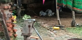 श्रावस्ती में हैंडपंप के पास गंदगी का अंबार:छांगुर पुरवा में सफाई न होने से ग्रामीण परेशान, बीमारी का डर