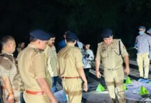 बहराइच में मंगलसूत्र लूट का 24 घंटे में खुलासा:मुठभेड़ में एक आरोपी के पैर में लगी गोली; साथी बाइक लेकर फरार, छीना मंगलसूत्र और तमंचा बरामद