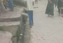 दीकौली गांव में सड़क किनारे खुली नाली से बदबू:लोगों को आने-जाने में परेशानी, बच्चों के गिरने का रहता है डर