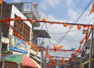 नासिरगंज में श्रीकृष्ण जन्माष्टमी की तैयारियां तेज:कस्बे में मुख्य मार्गों और बाजारों को आकर्षक ढंग से सजाया जा रहा