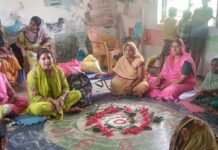 बेलवा बिनोहनी में पोषण अभियान पर जागरूकता कार्यक्रम:गर्भवती महिलाओं और बच्चों को संतुलित आहार के बारे मे बताया