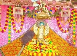 महाराजगंज खाटू श्याम मंदिर में जन्माष्टमी का भव्य आयोजन:स्थानीय लोगों और ग्रामीणों ने बड़ी संख्या में की शिरकत, भजन-कीर्तन और आरती हुई