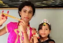 ग्राम पंचायत देवरिया में दिखी राधा-कृष्ण की झांकियां:बच्चों को राधा-कृष्ण के रूप में सजाया, बड़ी संख्या में ग्रामीण पहुंचे, भक्तिमय हुआ माहौल