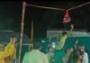 एसएसबी भिनगा में गूंजे कान्हा के जयकारे:मटकी फोड़ के साथ आधी रात हुआ श्रीकृष्ण जन्मोत्सव, सीमा पर तैनात जवानों ने लिया हिस्सा
