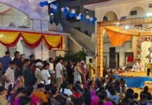 श्री श्याम मंदिर में धूमधाम से मनाई गई श्रीकृष्ण जन्माष्टमी:भव्य झांकियों और जागरण में झूमे हजारों श्रद्धालु, गूंजे भजनों के स्वर