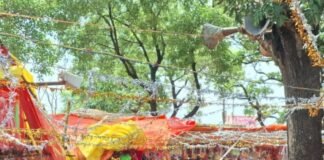ललिया मोहन बाबा मंदिर मेले में उमड़ी श्रद्धालुओं की भीड़:कृष्ण जन्मोत्सव पर भजन संध्या और रंगारंग कार्यक्रम, पुलिस ने संभाली व्यवस्था