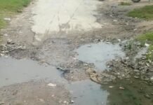 बसवार-मधुबनी मुख्य सड़क गड्ढों में बदली:बरसात में पानी भरने से खतरनाक हुई, स्थानीय लोगों ने मरम्मत की मांग की