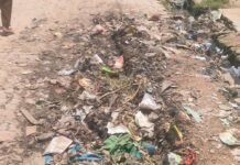 नासिरगंज में सड़क पर कचरे का अंबार:जन्नन अली कोटेदार के घर के सामने मुख्य रोड पर कई दिनों से जमा है, लोग परेशान