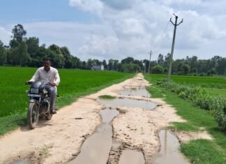 जमुनहा में कच्ची सड़क से ग्रामीण परेशान:गोपाला पुलिया से रानीपुर सहादतनगर मार्ग पर बारिश में बढ़ जाती हैं मुश्किलें