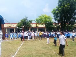 बस्ती में जनपद स्तरीय वॉलीबॉल प्रतियोगिता शुरू:भटपुरवा में खेल प्रतिभाएं जुटीं, डीआईओएस संजय सिंह ने किया उद्घाटन; मंडलीय टीम का होगा चयन