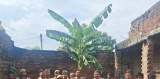 कैसरगंज थाना प्रभारी ने अनाथ भाई-बहन को दी मदद:दृष्टिबाधित भाई और छात्रा बहन के घर पहुंचे, राशन-कपड़े और 5100 रुपए नकद दिए